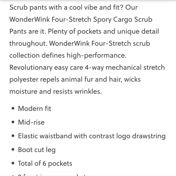 Wonder wink scrub pants - Picture 3 of 4